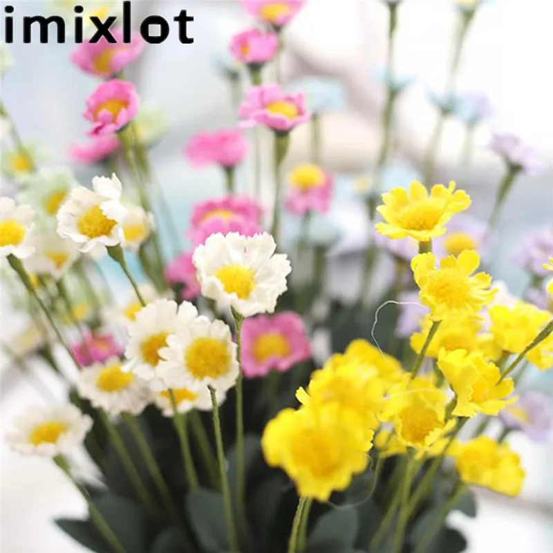 Imixlot 15 шт. 45 см Шелковая ромашка искусственный цветок головка для свадебное