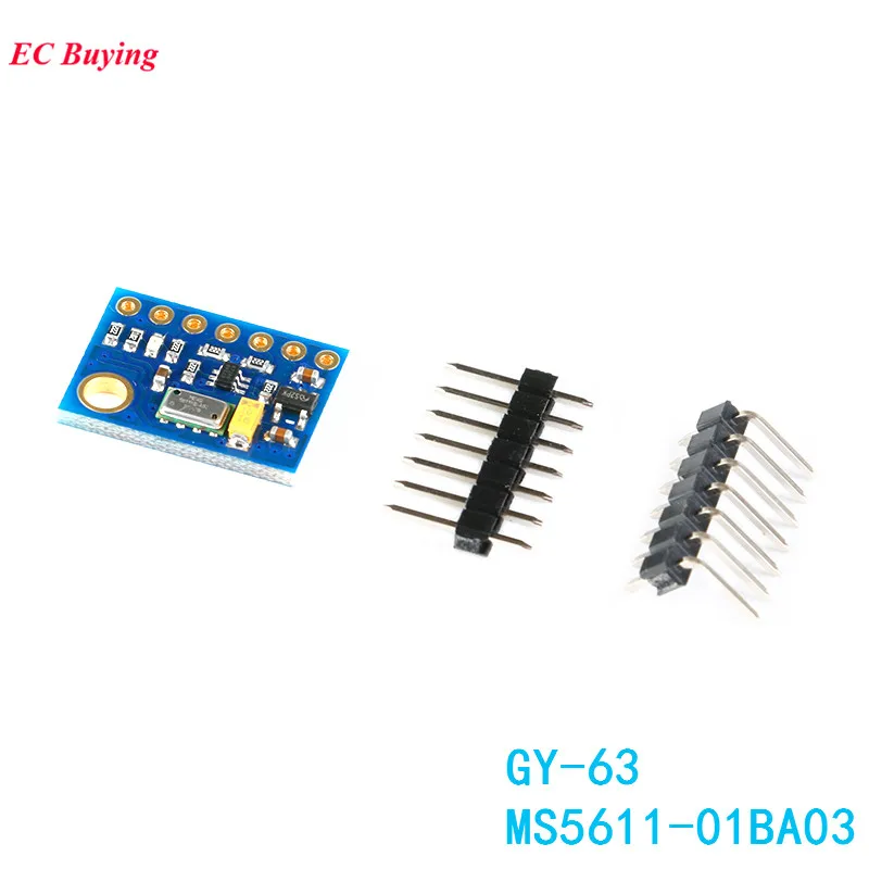 GY 63 MS5611 модуль датчика атмосферного давления высоты с высоким разрешением IIC I2C SPI