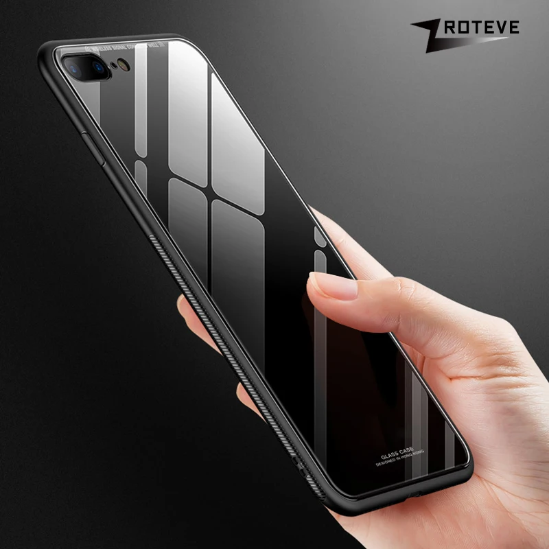 Для iPhone 6 6S Plus чехол ZROTEVE Роскошный чехол для Apple iPhone 7 Plus чехол TPU Edge закаленное стекло крышка чехол для iPhone 8 Plus