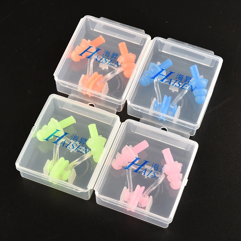 1 комплект мягкий силиконовый набор для плавания|swimming nose|swimming nose clippool accessories |