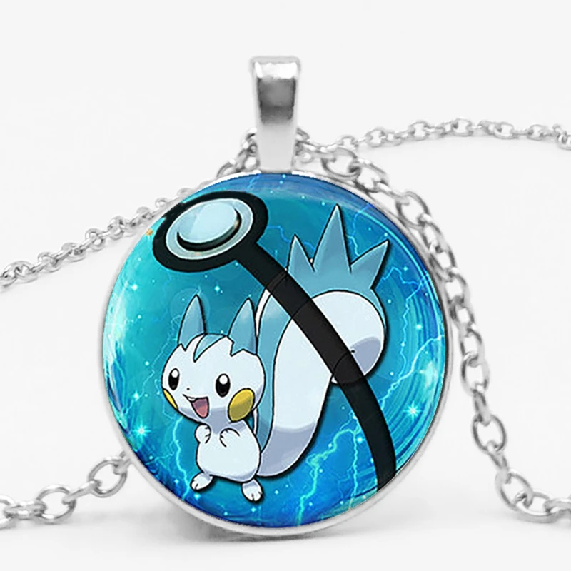 1 Vulpix стеклянный купол кулон ожерелье vaporion Pokemon Pokeball Детская Подвеска Ожерелье Go Mega подвеска ожерелье подарок дружбы - Окраска металла: 1