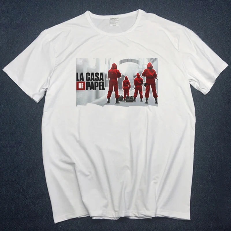Money Heist The House Of paper футболки с принтом животных La Casa De Papel мужские Забавные dali