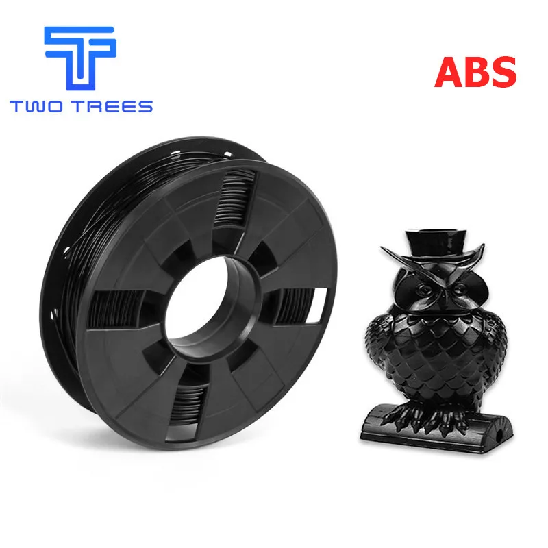 ABS black DIY 3d Принтер Нити много цветов опционально PLA/ABS 1,75 для MakerBot RepRap пластиковые резиновые расходные материалы материал 0,2/кг - Цвет: ABS black