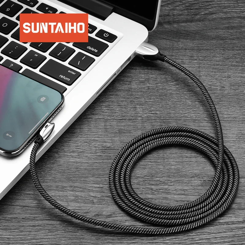 Suntaiho игры USB кабель зарядка для айфона быстрозаряжающий кабель для вспышки кабель для айфон Xs Max XR X 6 6s 5 5S телефон зарядное устройство Шнур адаптер