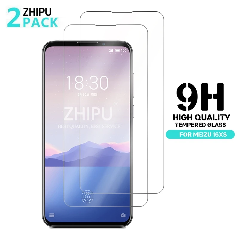 Закаленное стекло для Meizu 16XS 2 шт. защита экрана 2.5D 9H Премиум защитная