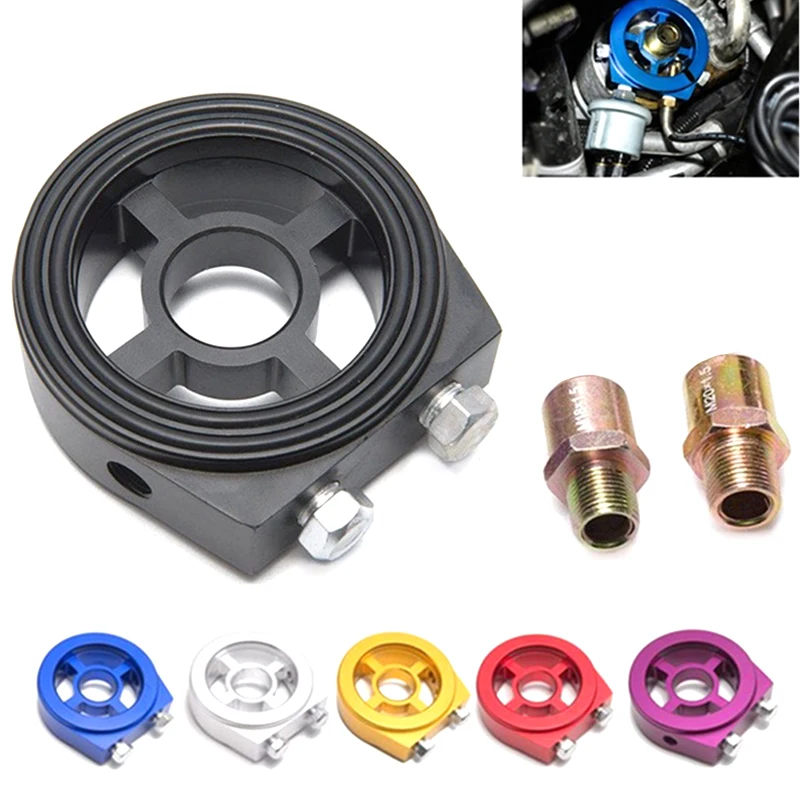 1 х Масляный сэндвич-плита 1/8 NPT 3/4-16 UNF/M20 x 1,5 алюминиевый гоночный масляный манометр Масляный фильтр Сэндвич