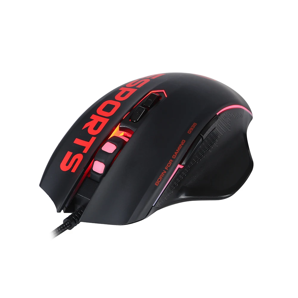 MARVO G938 игровой Мышь 6 кнопок светодиодный Подсветка проводной регулируемые Точек