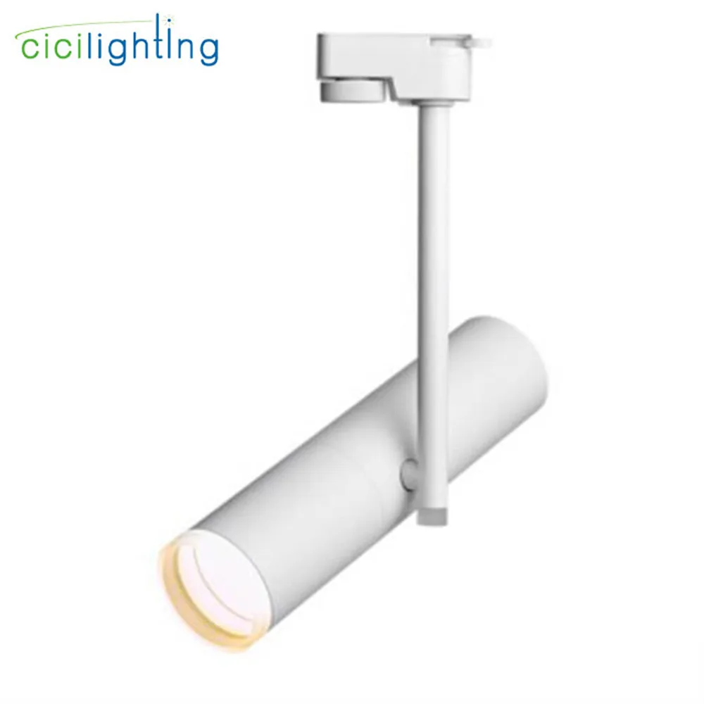 white track light Современный светодиодный светильник COB светодиодный потолочный или рельсовый установленные прожекторы черно-белый магазин одежды скандинавский рельсовый светильник ing 5 Вт 7 Вт 10 Вт 12 Вт - Испускаемый цвет: white track light