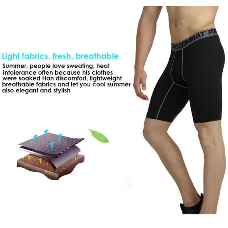 Спортивная одежда плотно облегающие мужские шорты 2017 новые Бермуды для серфинга