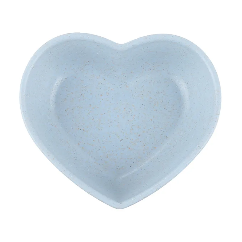 blue heart Кухонные пластиковые тарелки, тарелки для соуса, тарелки для приправленных горчиц, чаша для пшеницы, соус, блюдце, маленький уксус, доска для вкуса, тарелка для закусок - Цвет: blue heart