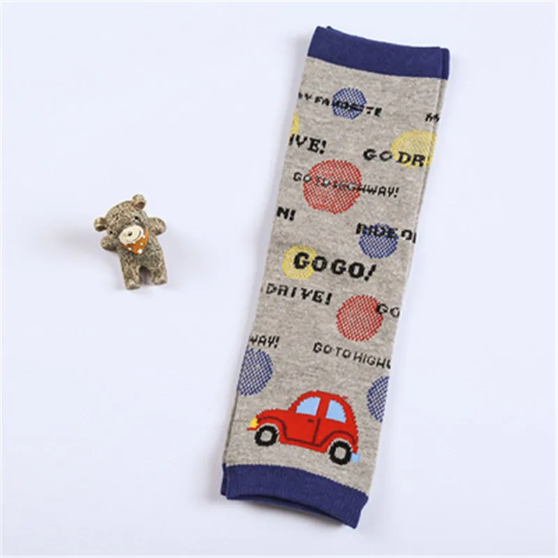 Ideacherry/1 пара, Детские подкладки, 30*8 см, с героями мультфильмов, хлопок, безопасные гетры для ползания, Носки Аксессуары для малышей, толстая защита коленей