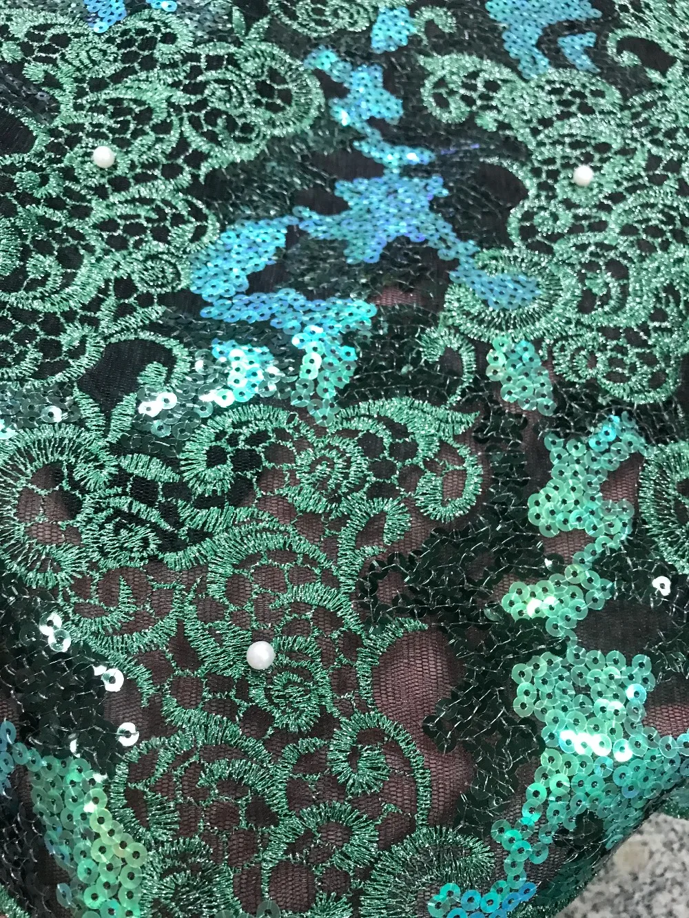 High Quality African Sequins Organza Lace Fabric 2021 Hot Sale Class With | Дом и сад