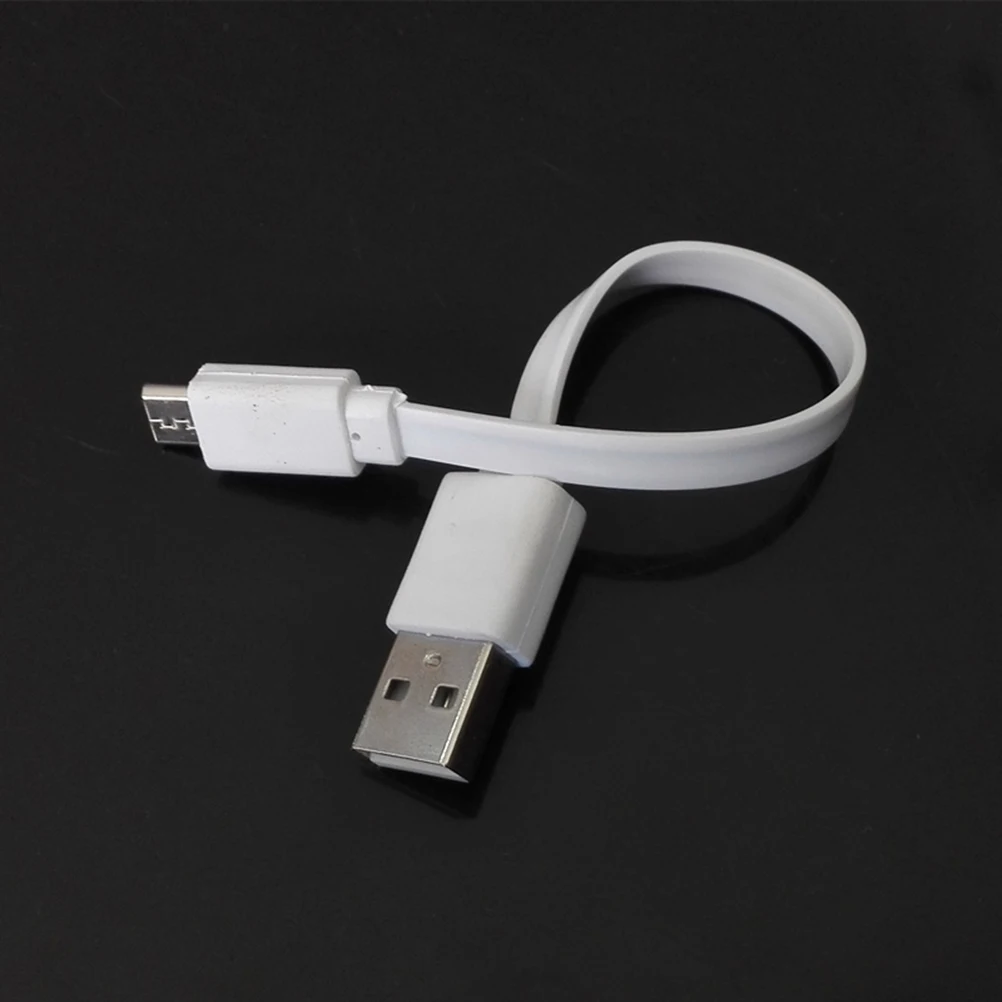 Практичный 17 см белый медный мини микро USB 2 0 зарядный кабель для Samsung Huawei Android
