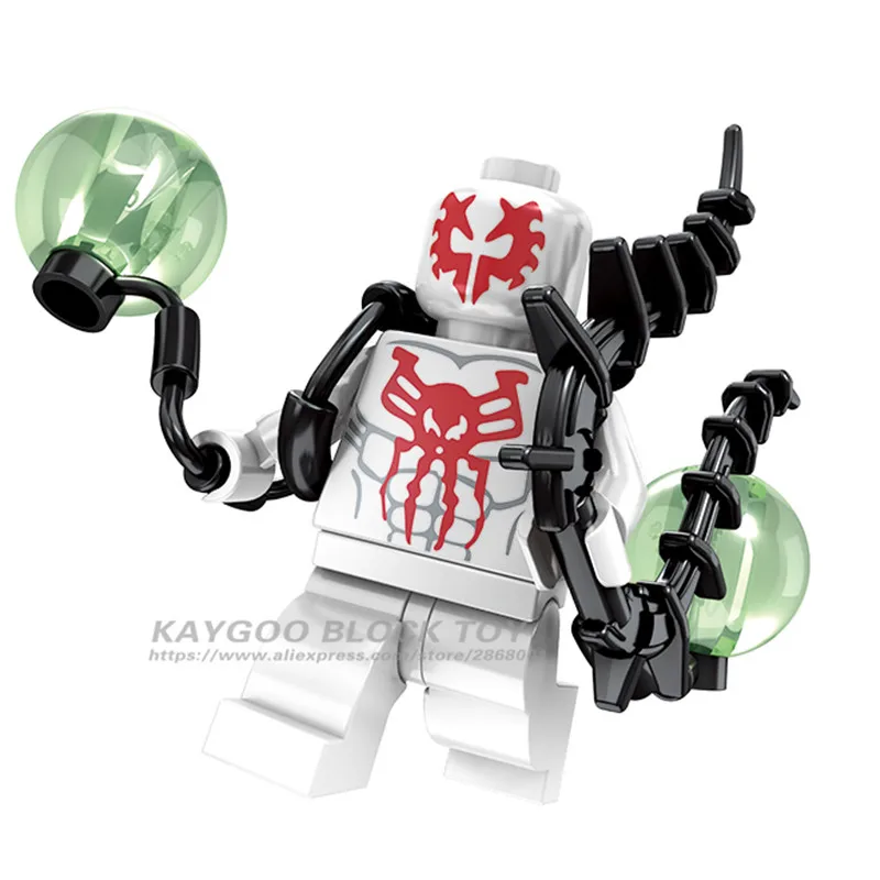 Анти яд совместимые legoings Дэдпул Человек паук Фигурки Супер Герои Мстители