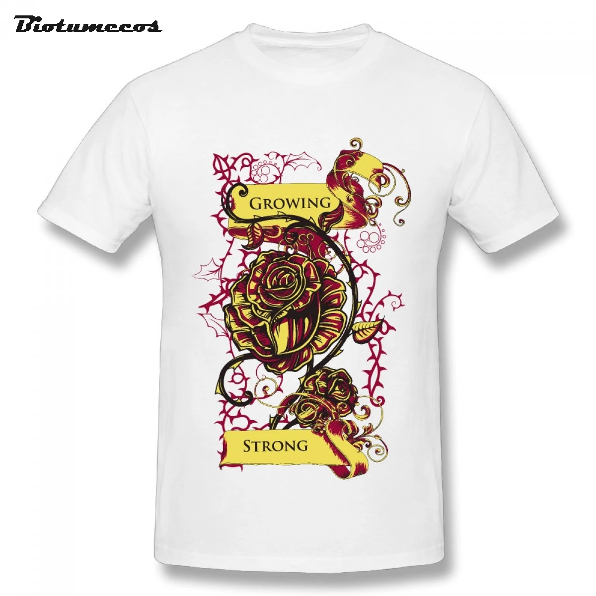 2017 новые Для мужчин футболка растет с цветочным принтом короткими рукавами