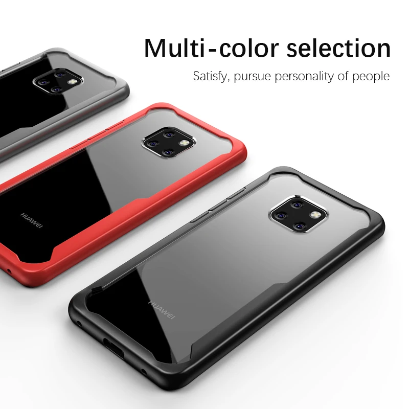 Toraise полный защитный чехол для Huawei Mate 20 Pro TPU акриловый прозрачный задняя крышка mate