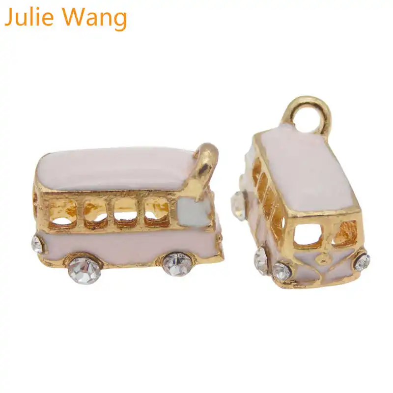 6 шт. эмалированные подвески для школьного автобуса | Украшения и аксессуары