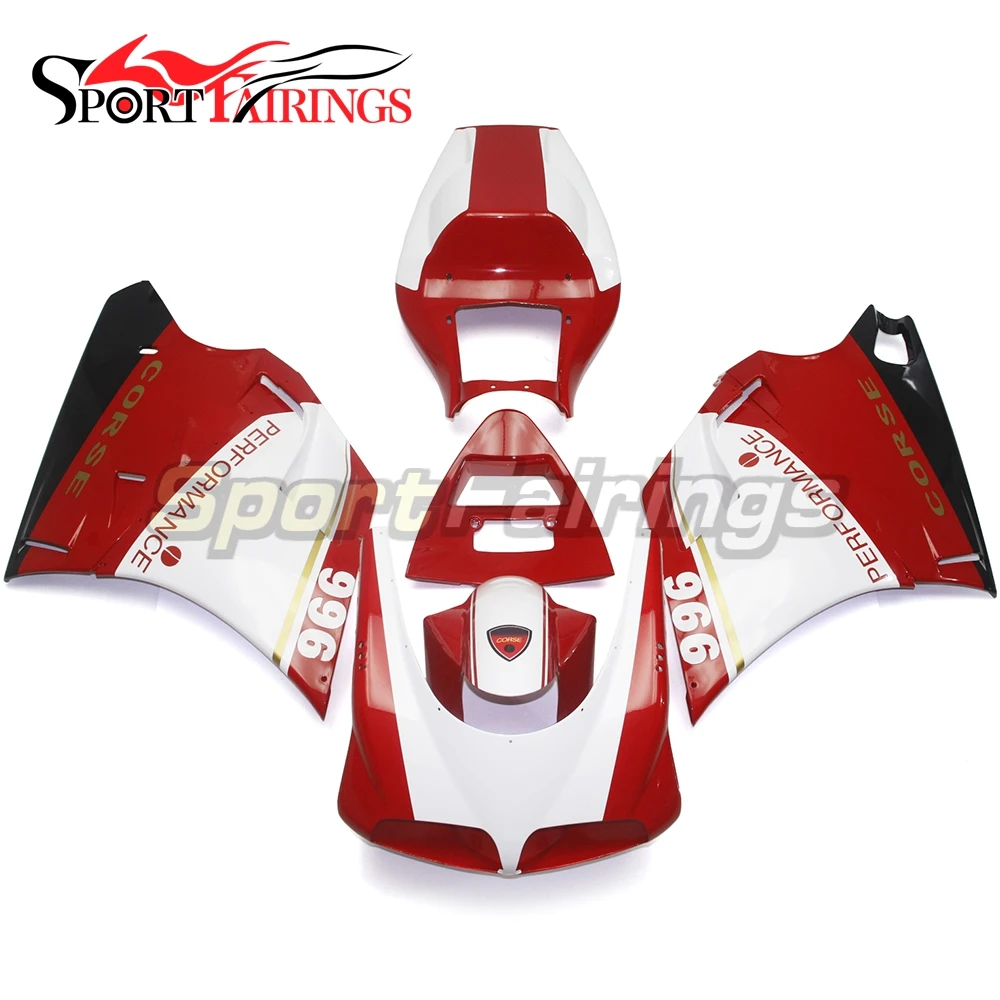 

Красный Белый Мотоцикл Обтекатели для DUCATI 996 748 916 998 Monoposto год 96 97 98 99 00 01 02 пластик ABS Инжекционный обтекатель комплект