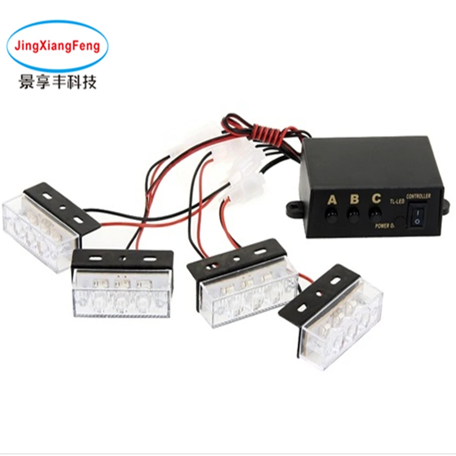 Универсальный Автомобильный светодиодный Предупреждение Strobe Flash полиция