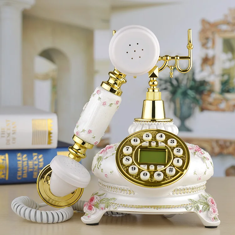 

new Retro phone embossed hand-painted living room Such a classical pastoral antique process such a valve antique telephones
