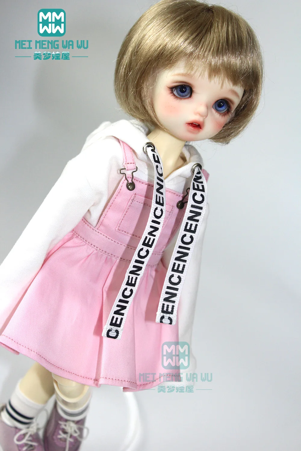 Подходит для кукол 30 см 1/6 BJD YOSD модное платье на бретельках розовый серый хаки