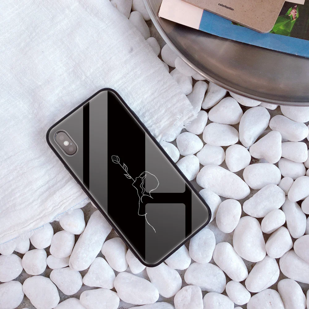 Заказной стеклянный чехол для телефона для iphone 11ProMax X 10 7 Plus 6s 6 capa DIY чехол из закаленного стекла для телефона для iphone XS 8 MAX XR 5 Simple - Цвет: 30164