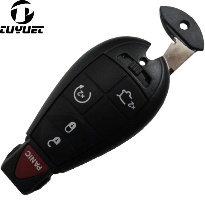Умный дистанционный Корпус ключа для Chrysler 4 + 1/5 кнопок заготовка автомобильных