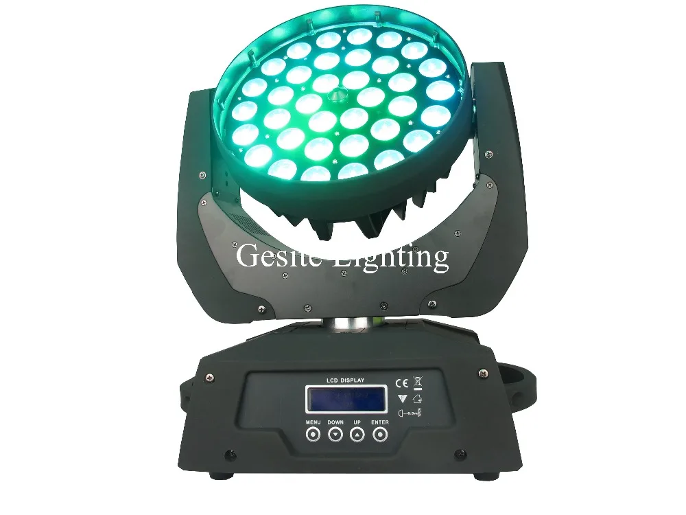 Zoom LED Moving Head Light Wash DJ Effect с 36 шт. 18 Вт RGBWAUV или RGBAY Led Профессиональное Освещение