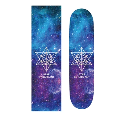 Starry sky Профессиональный 85*24 см скейтборд наждачная бумага longbaord Скейтборды двухслойные с crizzly слова скейтборд Запчасти Griptape - Цвет: Starry sky