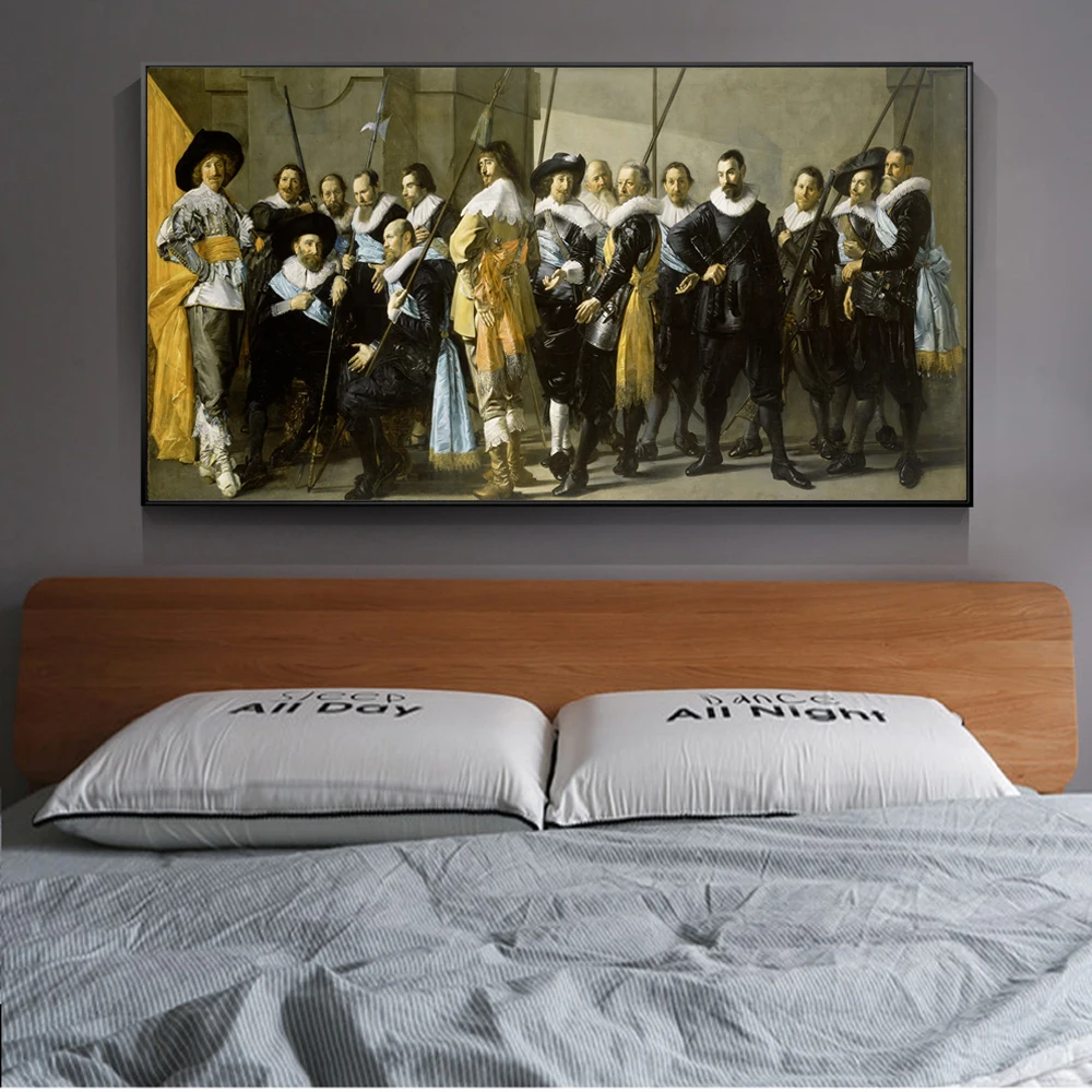The Meagre Company Canvas настенные картины By Frans Hals Reproductions постеры и принты на холсте