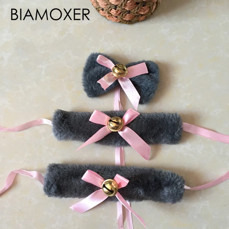 Аксессуары для косплея женский плюшевый браслет-колокольчик в виде кошки