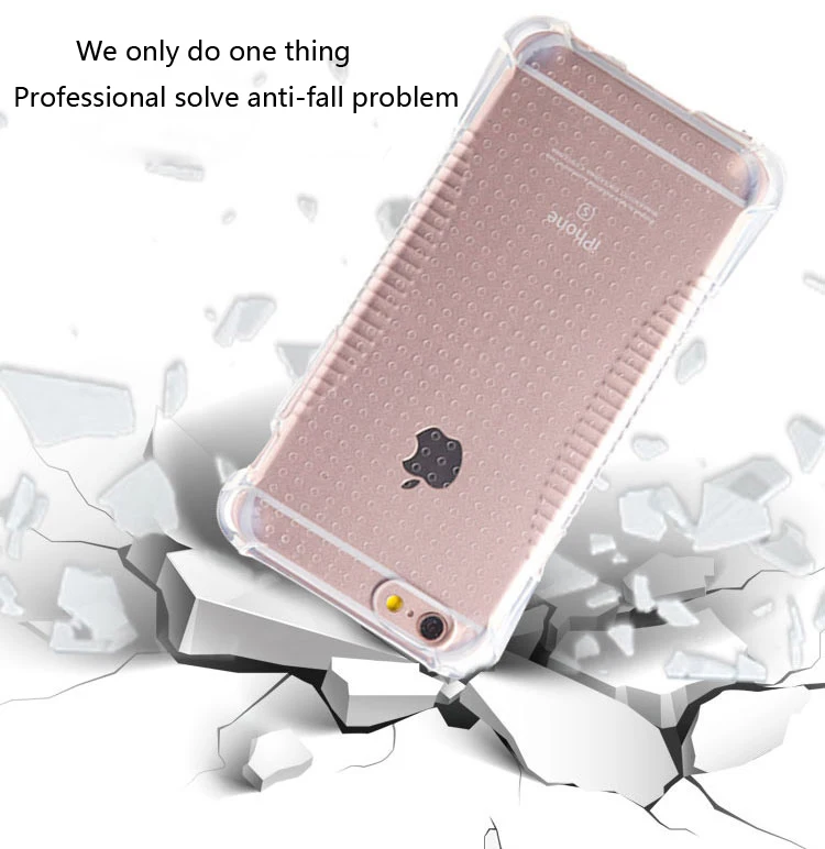 3D подушки Анти падение Скольжения Мягкие TPU Сотового Телефона Чехол Для iPhone 6 s