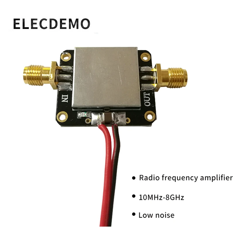 

ElecDemo Радиочастотный усилитель LNA 10-8 ГГц 12 дБ