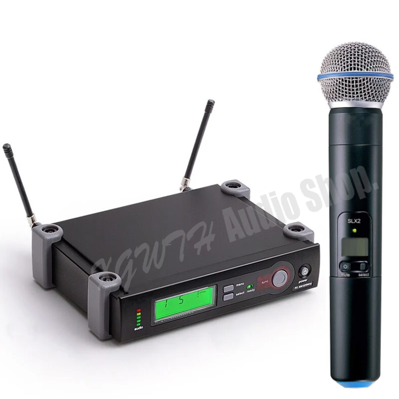 SLX24 BETA58A SM58 SM 58 UHF беспроводной микрофон Система одна запись студия динамические ручные микрофоны караоке домашний микрофон микрофоны