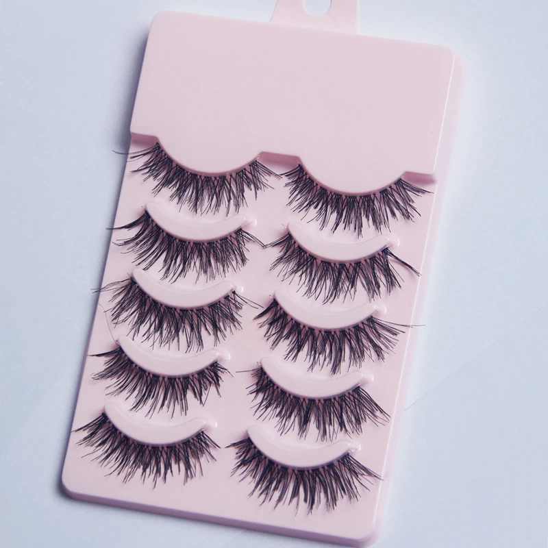 5 пар натуральных накладных ресниц длинные накладные ресницы макияж 3d