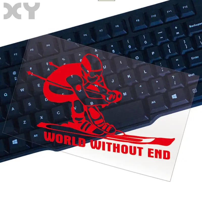 

Автомобильные наклейки «Мир без конца», Стайлинг автомобиля, лыжная Спортивная наклейка, наклейка для мотоцикла, грузовика, автомобильные наклейки