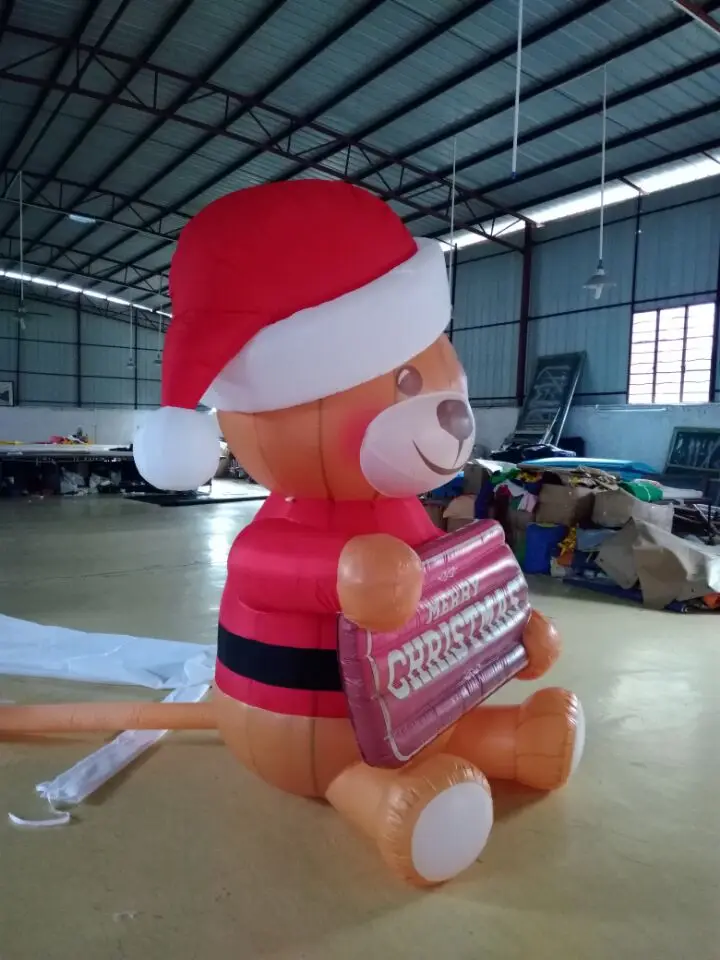 Надувные рождественские продукты освещенные наружные Дворовые украшения милый
