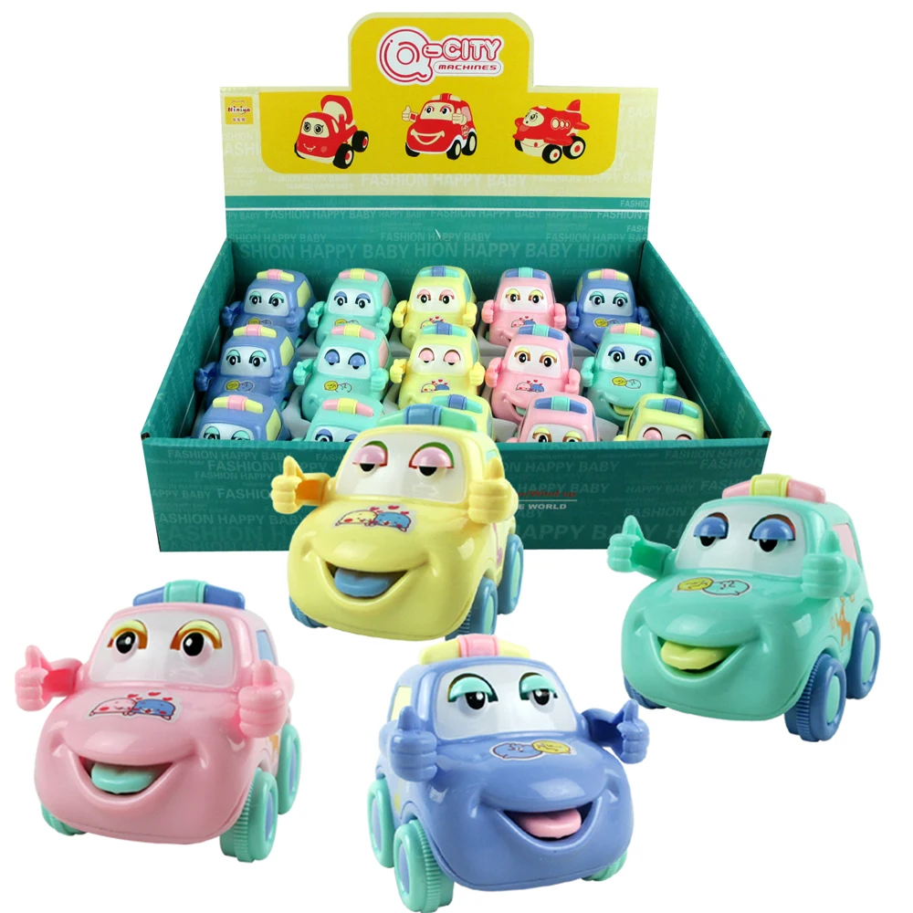 Цветная мини-игрушка Macaron хорошая работа мультяшный автомобиль игрушки для детей