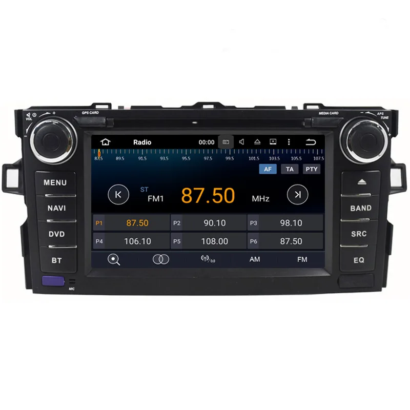 2 din ОЗУ Android 7 1 автомобильный dvd плеер для Toyota Auris 2006 2007 2008 2009 2010 2011 raido gps навигация