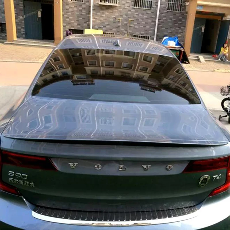 Дизайн для volvo высококачественный спойлер s90 спойлер на задний багажник, крыло грунтовкой или черно-белые спойлеры