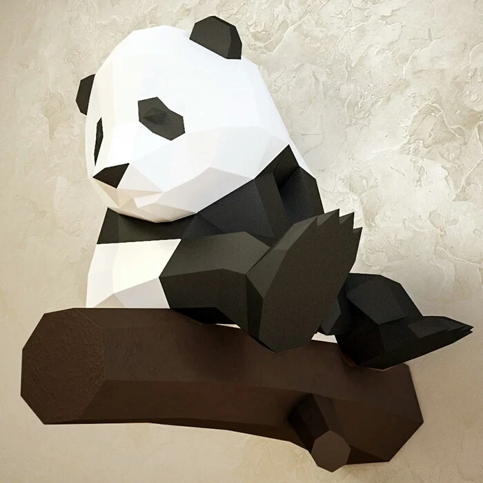 Комсорг Китай национальное достояние 3D бумажные игрушки фильм панда стене висит