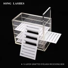 Органайзер для наращивания ресниц, акриловая тарелка для ресниц, органайзер для хранения, держатель, инструменты для наращивания ресниц