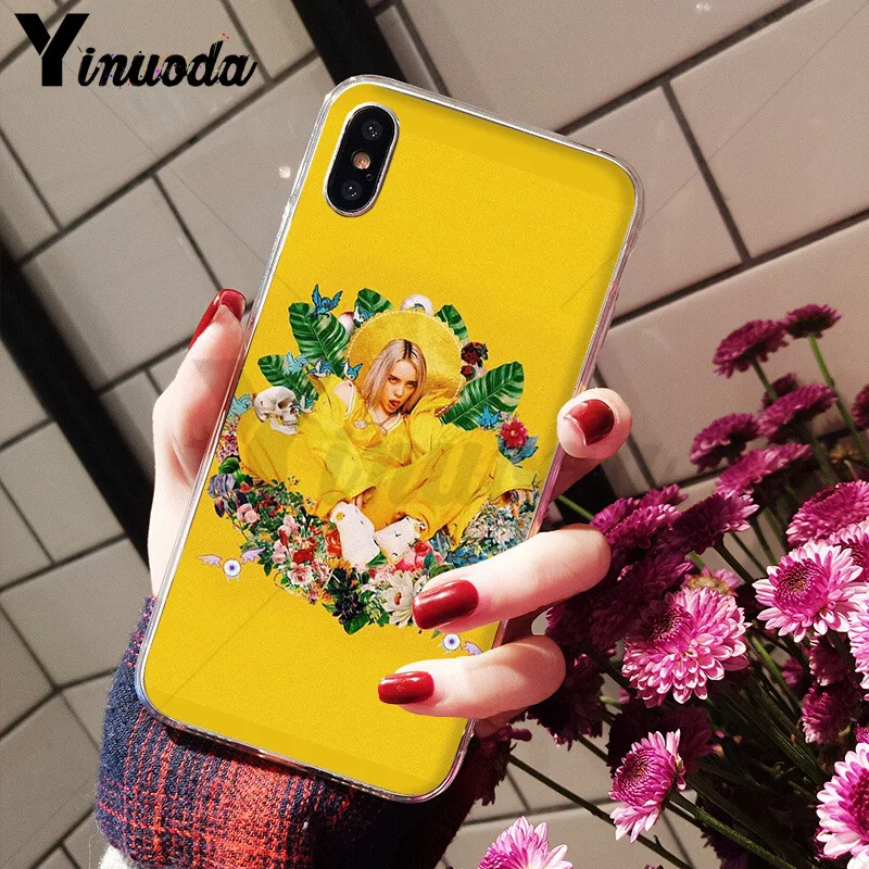 Yinuoda Billie Eilish Khalid задняя крышка для телефона мягкие чехлы из ТПУ для Apple iPhone 8 7 6 6S Plus X XS max 5 5S SE XR чехол - Цвет: 4