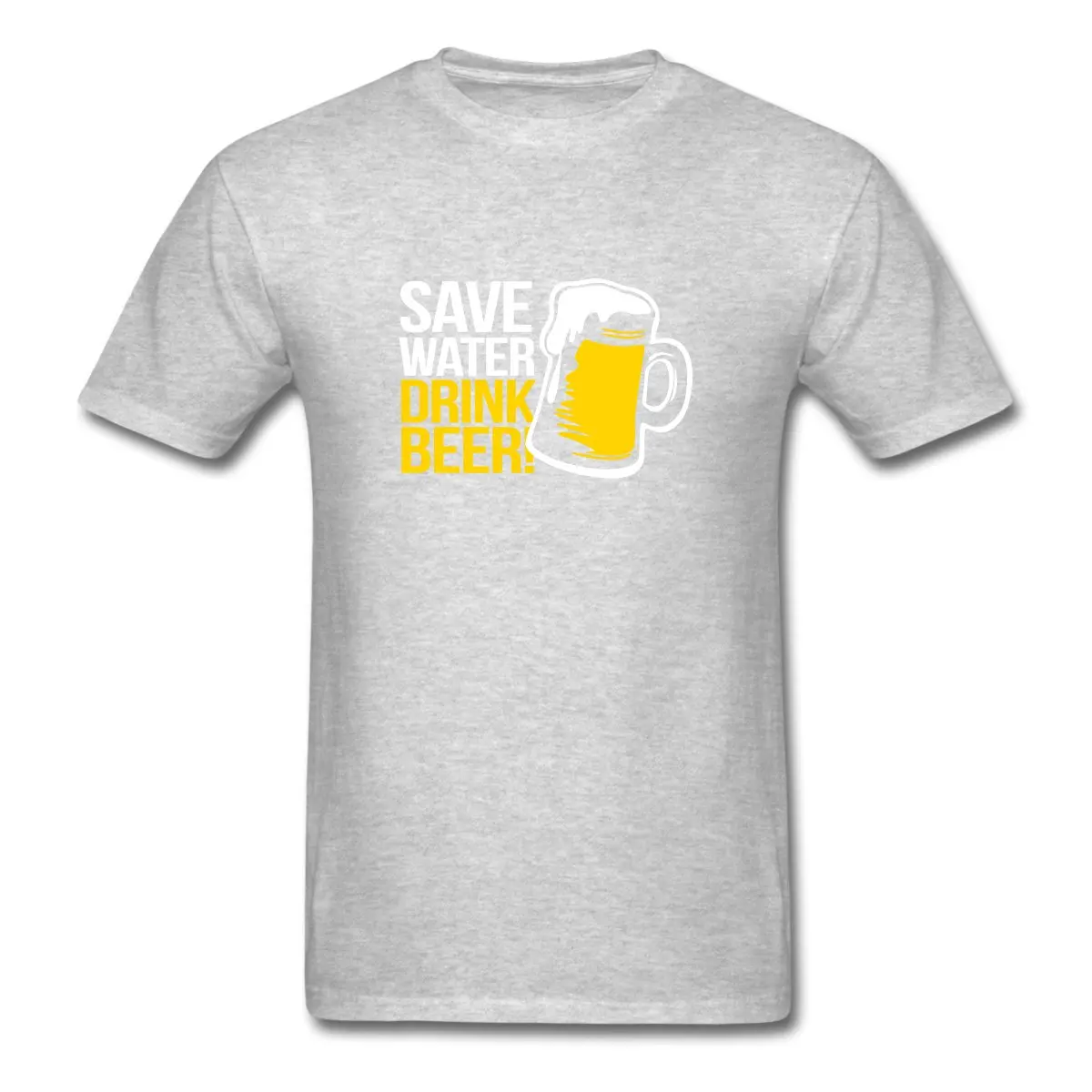 Мужская футболка с надписью Save Water-Drink Beer Новое поступление мужские футболки