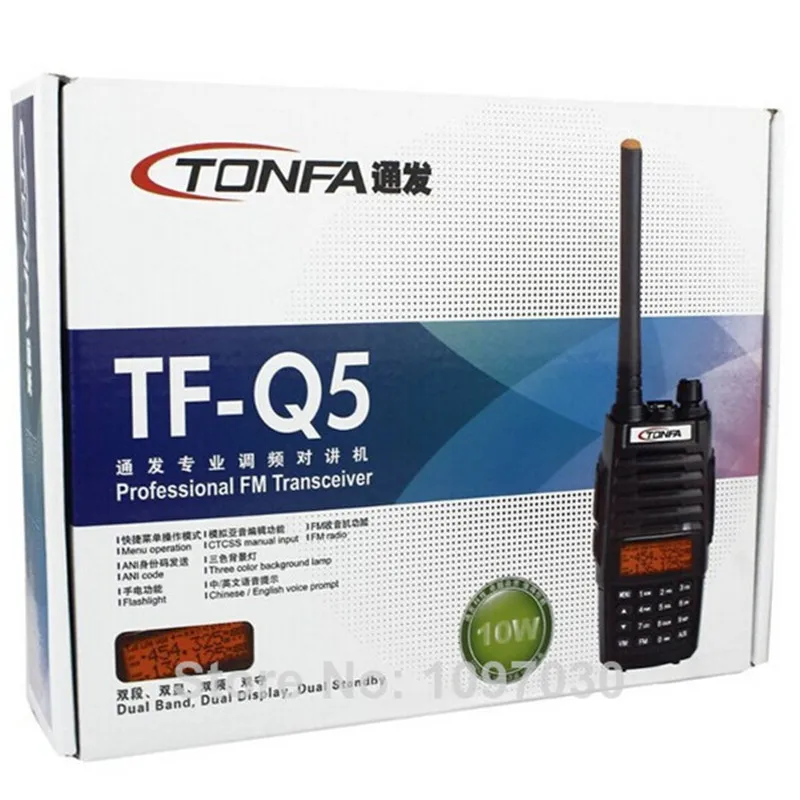 

NEW Walkie Talkie TONFA TF-Q5 VHF+UHF 136-174+400-480MHz 256CH 10W Two Way Radio