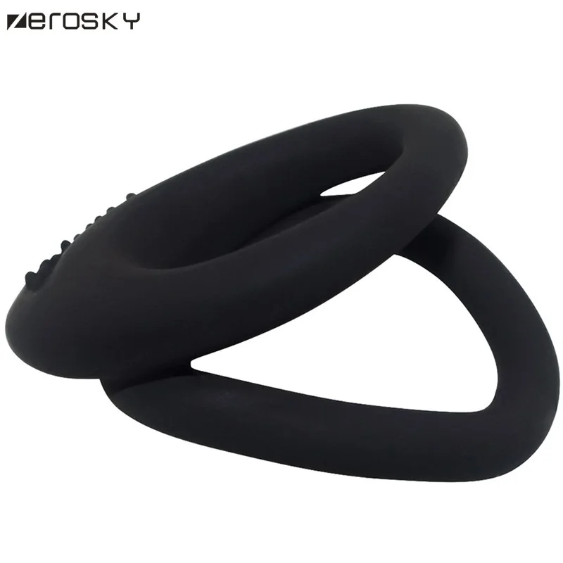 Двойное кольцо для кротального члена секс-игрушки мужчин силиконовые кольца