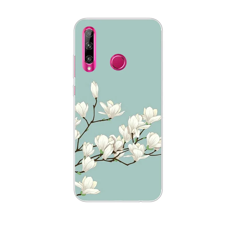 Чехол для huawei honor 10i силиконовая Мягкая задняя крышка из ТПУ с цветочным рисунком