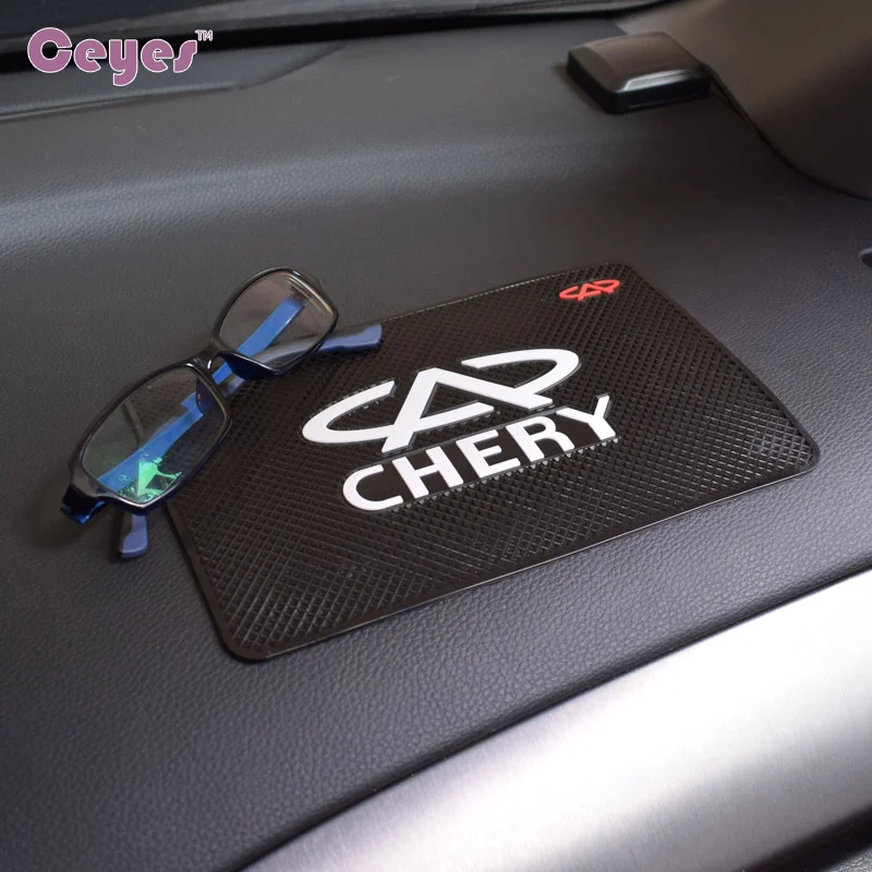 Ceyes авто-Стайлинг значок для коврика эмблемы чехол Chery Tiggo 5 2014-2015 Fulwin A1 A3 QQ