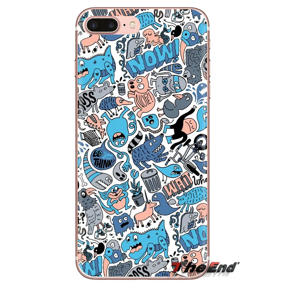 Прозрачный чехол из ТПУ для Samsung Galaxy S3 S4 S5 Mini S6 S7 Edge S8 S9 S10 Plus Note 3 4 5 8 9 в стиле панк