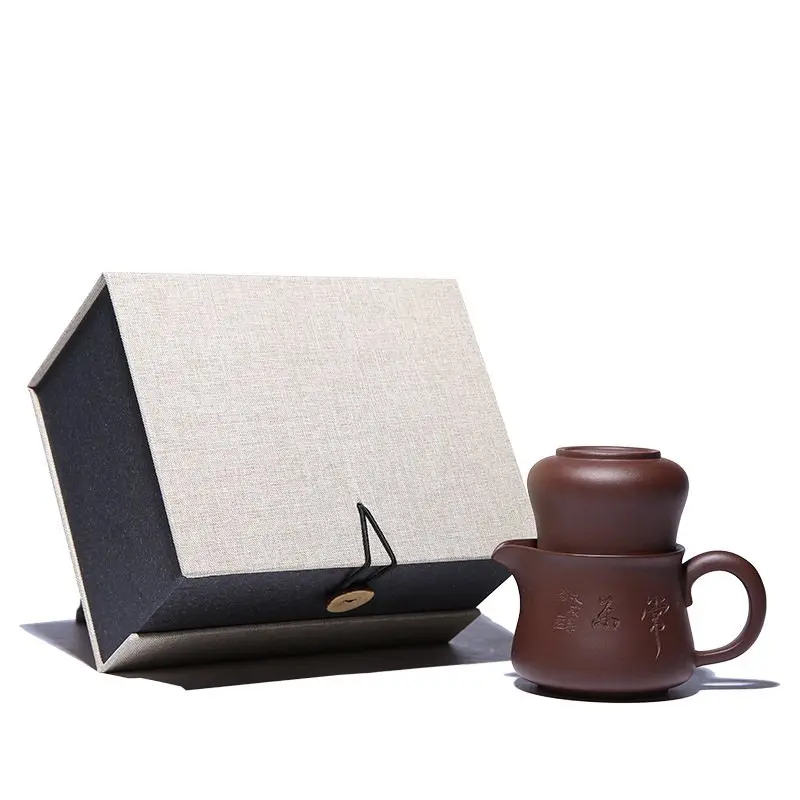 PINNY Yixing Purple Clay Portable Tea Set Vintage Sand Teapots Ceramic Kung Fu 1 Pot Cups Natural Ore Hand Made | Дом и сад